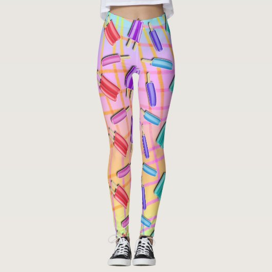 LEGGINGS POPSICLES D'ART DE POP (Devant)