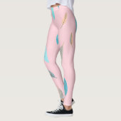 Leggings Popular Feathers Luxury Boho Collection (Gauche)