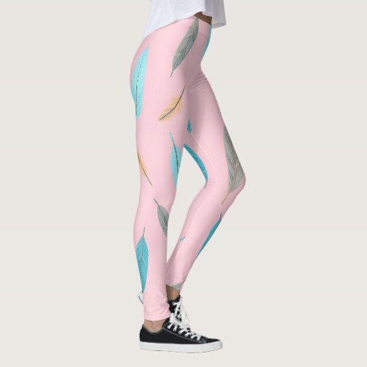 Leggings Popular Feathers Luxury Boho Collection (Droite)