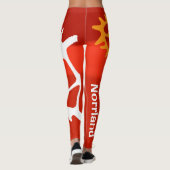 Leggings Populära juliga röda samiskt inspirerade (Dos)