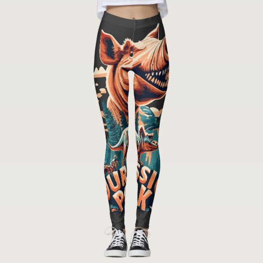 LEGGINGS PORC JURASSIQUE (Devant)