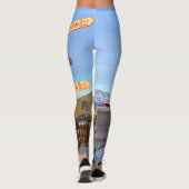 Leggings Port de destination de l'aéroport de Kangerlussuaq (Dos)