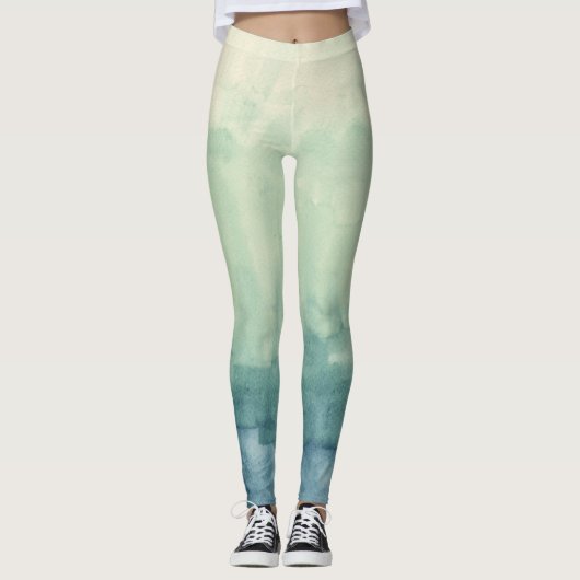 Leggings Porte active bleu ombre (Devant)