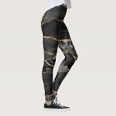 Leggings Porte de Parties scintillant noir et or (Droite)
