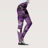 Leggings Porte de parties scintillant violet et or (Droite)