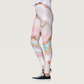 Leggings Porte Marbre Populaire Blue Rose Collection Or (Gauche)
