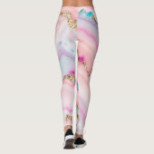 Leggings Porte rose clair Marbre Collection populaire (Dos)