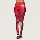 Leggings Porter rouge (Dos)