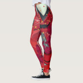 Leggings Porter rouge (Gauche)