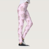 Leggings Portes et Motifs pour bébés roses mignons (Droite)