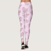 Leggings Portes et Motifs pour bébés roses mignons (Dos)