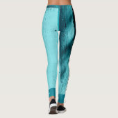 Leggings Portes sud-ouest Turquoise Leggings, avec nom (Dos)