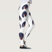 Leggings Portrait de Cute Dachshund (Droite)