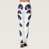 Leggings Portrait de Cute Dachshund (Dos)