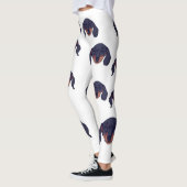 Leggings Portrait de Cute Dachshund (Gauche)