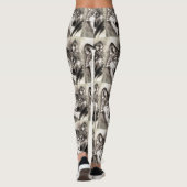 Leggings Portrait de loup (Dos)