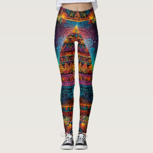 Leggings Portrait Zodiac & Aztec Mélange Abstrait