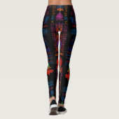 Leggings Portrait Zodiac & Aztec Mélange Abstrait (Dos)
