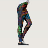 Leggings Portrait Zodiac & Aztec Mélange Abstrait (Droite)