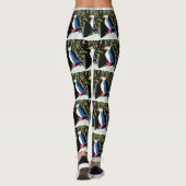 Leggings position de macareux atlantiques (Dos)