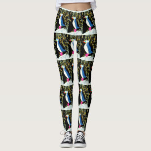 Leggings position de macareux atlantiques