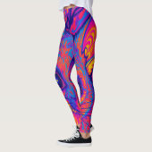 Leggings possum australien à queue touffue psychédélique (Gauche)