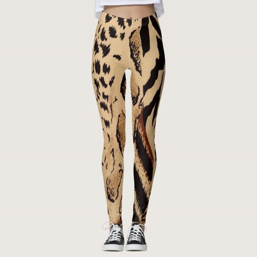 Leggings Poster de animal (Devant)