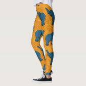 Leggings Poster de animal africain (Gauche)