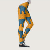 Leggings Poster de animal africain (Droite)