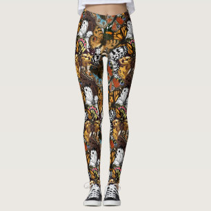 Leggings Poster de animal. Ailes papillons.