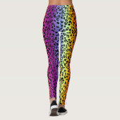 Leggings Poster de animal arc-en-ciel (Dos)