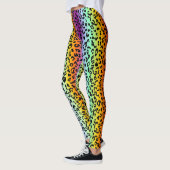 Leggings Poster de animal arc-en-ciel (Gauche)