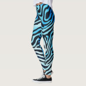 Leggings Poster de animal bleu (Gauche)