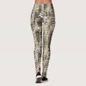 Leggings Poster de animal branché Snakeskin Motif (Dos)