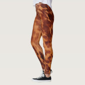 Leggings Poster de animal Brown de vache (Gauche)