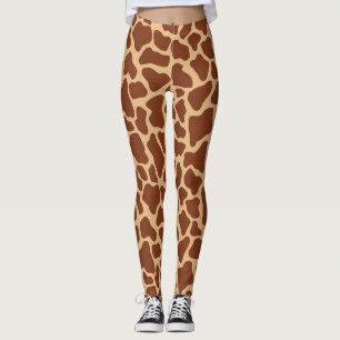 Leggings Poster de animal de Giraffe Chic moderne Motif
