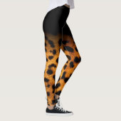 Leggings Poster de animal de léopard de *~* et brun et noir (Droite)
