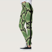 Leggings Poster de animal de serpent chic moderne Motif (Gauche)