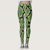Leggings Poster de animal de serpent chic moderne Motif (Devant)