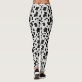 Leggings Poster de animal de Vache de ferme moderne Black S (Dos)