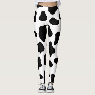 Leggings Poster de animal des vaches motifs des points de v