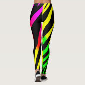 Leggings Poster de animal jaune rouge (Dos)