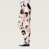 Leggings Poster de animal Léopard Abstrait moderne (Gauche)
