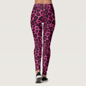 Leggings Poster de animal léopard rose (Dos)