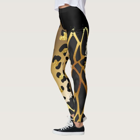 Leggings Poster de animal mixte (Gauche)