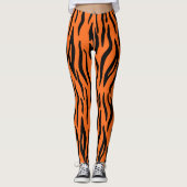 Leggings Poster de animal orange vif (Devant)