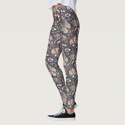 Leggings Poster de animal papillon monarque (Gauche)