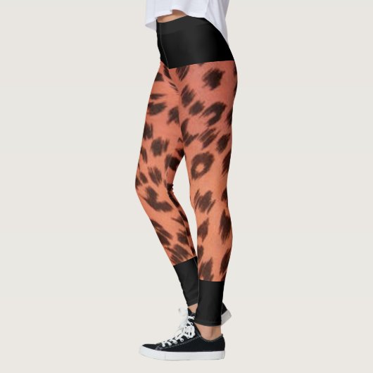 LEGGINGS POSTER DE ANIMAL ROSE (Gauche)