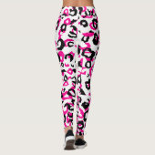 Leggings Poster de animal rose (Dos)