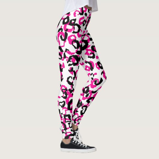 Leggings Poster de animal rose (Droite)